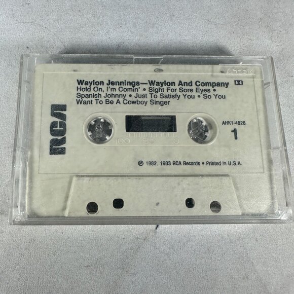 Waylon Jennings Waylon And Company Cassette Tape RCA 1983 Country Music Album - Picture 1 of 2